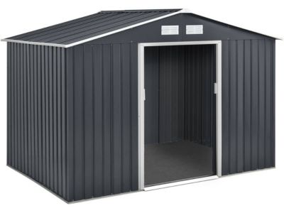 Abri de jardin métal "Vegas"  5,29 m2 (4,83 m2 au sol)  Gris
