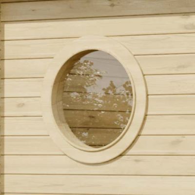Abri de jardin Maria-Rondo 44 B Alpholz, 4x32m dim ext (cas échéant incl débord de toit) naturel, 44mm, 12,8m² superficie totale