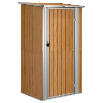 Abri de jardin marron 118,5 x 97 x 209,5 cm Acier galvanisé vidaXL