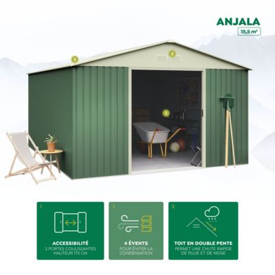 Abri De Jardin Metal 15 M2