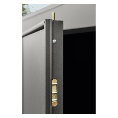 Abri de jardin métal aluminium gris double porte surface totale 10,82m², Hörmann Ecostar Euroline EFDL14