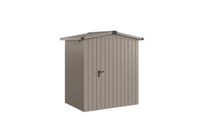 Abri de jardin métal aluminium gris simple porte surface totale 2,51m², Hörmann Ecostar Euroline ESD1