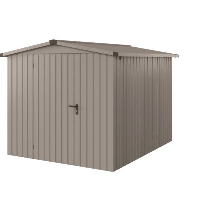Abri de jardin métal aluminium gris simple porte surface totale 6,56m², Hörmann Ecostar Euroline ESD6
