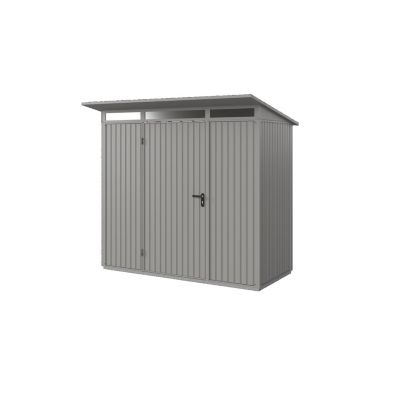 Abri de jardin métal aluminium gris simple porte surface totale 8,20m², Hörmann Ecostar Euroline EPD7
