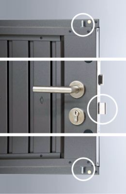 Abri de jardin métal Biohort AvantGarde A2 gris foncé simple porte surface totale 4.59 m²