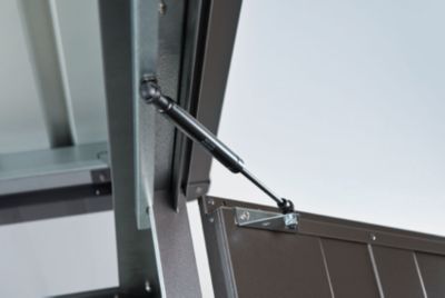 Abri de jardin métal Biohort AvantGarde A6 gris foncé simple porte surface totale 6.76 m²