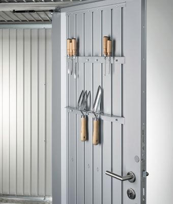 Abri de jardin métal Biohort AvantGarde A7 gris foncé double porte surface totale 7.8 m²