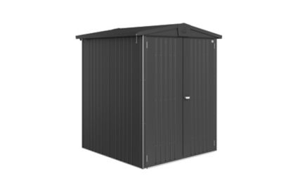 Abri de jardin métal Biohort Europa T2 gris foncé surface totale 2.68 m²