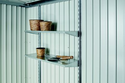 Abri de jardin métal Biohort Europa T6 gris quartz surface totale 7.32 m²