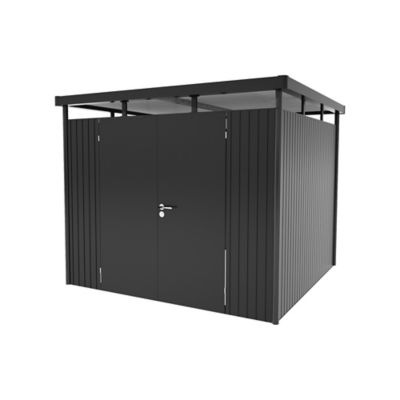 Abri de jardin métal Biohort HighLine H2 gris foncé double porte surface totale 5.36 m²