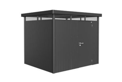 Abri de jardin métal Biohort HighLine H3 gris foncé simple porte surface totale 6.46 m²