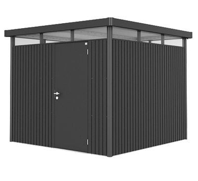 Abri de jardin métal Biohort HighLine H4 gris foncé simple porte surface totale 7.56 m²