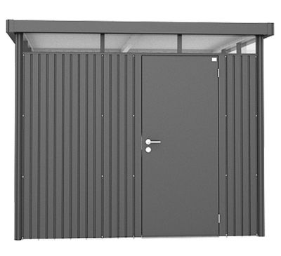 Abri de jardin métal Biohort HighLine H4 gris foncé simple porte surface totale 7.56 m²