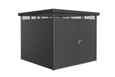 Abri de jardin métal Biohort HighLine H4 gris foncé simple porte surface totale 7.56 m²