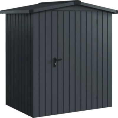 Abri de jardin métal gris anthracite simple porte surface totale 2,51m², Hörmann Ecostar Euroline ESD1