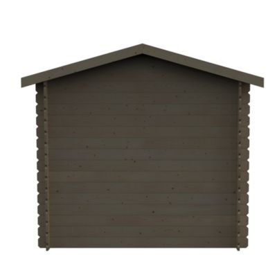 Abri de jardin Milo bois naturel ép.19 mm surface totale 5,62m²
