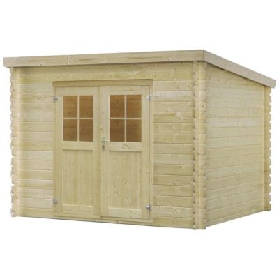 Abri de jardin mono-pente en bois Morvan