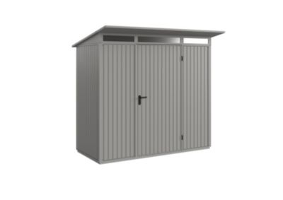 Abri de jardin monopente ESD5 1 porte gris Hörmann Ecostar