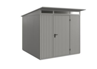 Abri de jardin monopente ESD7 1 porte gris Hörmann Ecostar