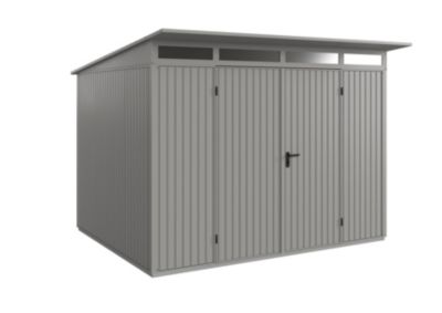 Abri de jardin monopente ESD7 2 portes gris Hörmann Ecostar