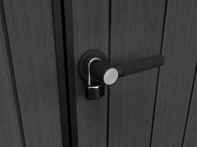 Abri de jardin NEWTON PLUS 1775 KETER L539 x P230 x H246 cm 12,39 m² coloris gris anthracite
