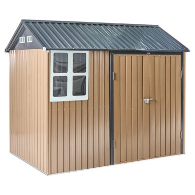 Abri de jardin NOCCIANO 248 cm 161 cm Métal Marron