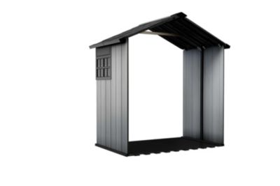 Abri de jardin OAKLAND 7511 en résine - KETER - gris et noir - Surface hors tout 8,02 m²