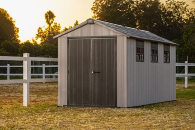 Abri de jardin OAKLAND 7511 en résine - KETER - gris et noir - Surface hors tout 8,02 m²
