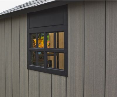 Abri de jardin OAKLAND 7511 en résine - KETER - gris et noir - Surface hors tout 8,02 m²