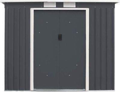 Abri de Jardin à Outils 2.8 m2 avec Porte Coulissante 213 x 130 x 173 cm
