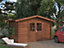 Abri de jardin Palmako Valentine en bois coloris marron ép.28 mm 13 m²