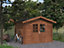 Abri de jardin Palmako Valentine en bois coloris marron ép.28 mm 9.4 m²
