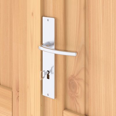 Abri de jardin + plancher GoodHome Stafford en bois coloris naturel ép.14 mm surface extérieure 3,04 m²