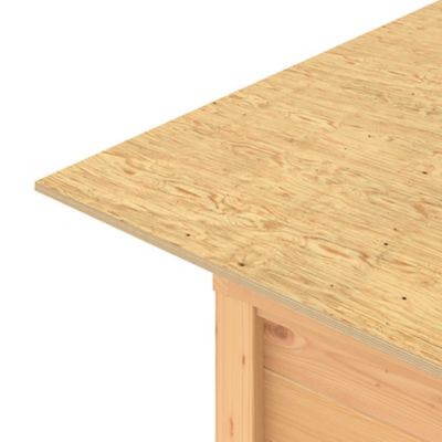 Abri de jardin + plancher GoodHome Stafford en bois coloris naturel ép.14 mm surface extérieure 3,04 m²
