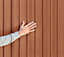 Abri de jardin + plancher Keter Darwin en résine coloris marron ép.16 mm surface extérieure 2,32 m²