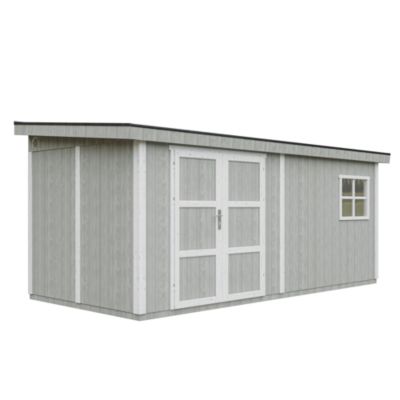 Abri de Jardin Qualité Premium 11,47 m² - H231x248x530 cm - M940-TUNDRA GREY - Timbela