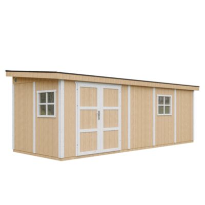 Abri de Jardin Qualité Premium 14,30 m² - H231x248x648 cm - M941-HARVEST HONEY - Timbela