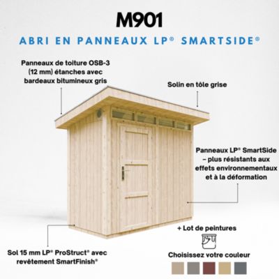 Abri de Jardin Qualité Premium 3m²/L161xL294xH239 cm - Timbela M901-HARVEST HONEY