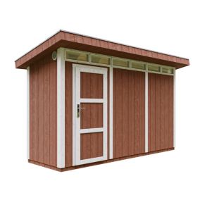 Abri de Jardin Qualité Premium 4m² /L161xL412xH239 cm - Timbela M902-REDWOOD RED