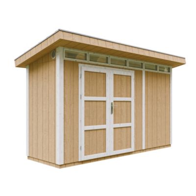 Abri de Jardin Qualité Premium 4m²  /L161xL412xH239 cm - Timbela M902A-HARVEST HONEY