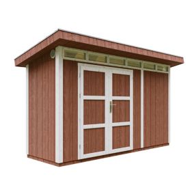 Abri de Jardin Qualité Premium 4m² /L161xL412xH239 cm - Timbela M902A-REDWOOD RED