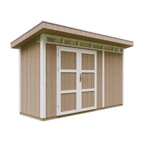 Abri de Jardin Qualité Premium 4m² /L161xL412xH239 cm - Timbela M902A-TERRA BROWN