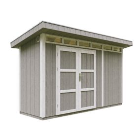 Abri de Jardin Qualité Premium 4m² /L161xL412xH239 cm - Timbela M902A-TUNDRA GREY