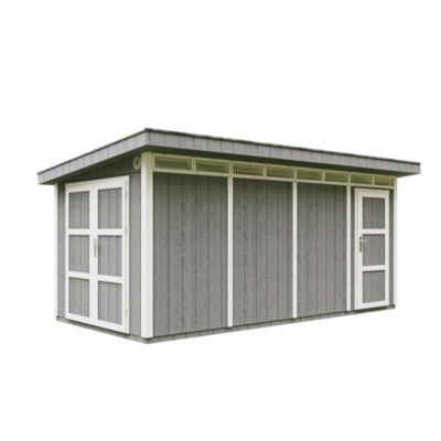 Abri de Jardin Qualité Premium 8.52+2.95 m² - M905C - CAVERN STEEL - Timbela