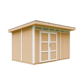 Abri de Jardin Qualité Premium 9m² / L412xL279xH237 cm - Timbela M904A-HARVEST HONEY