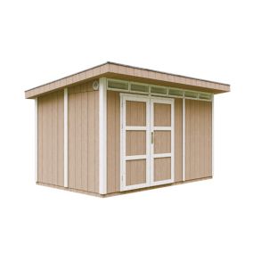 Abri de Jardin Qualité Premium 9m² / L412xL279xH237 cm - Timbela M904A-TERRA BROWN