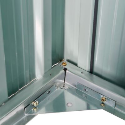 Abri de jardin - remise pour outils - abri vélo - abri poubelle - 2 portes verrouillables - dim. 147L x 86l x 134H cm