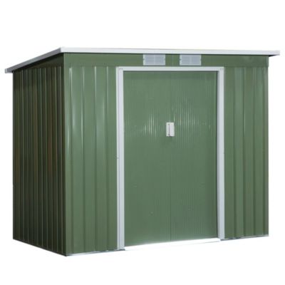 Abri de jardin - remise pour outils - fondation incluse - cabanon 2 portes coulissantes verrouillables dim. 213L x 130l x 173H cm