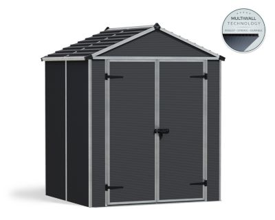 Abri de jardin Rubicon Canopia 152x175 cm Aluminium et Polycarbonate