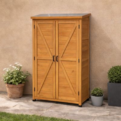 Abri de jardin Sambre en bois Hauteur 174 cm - 2 portes 0,44m²